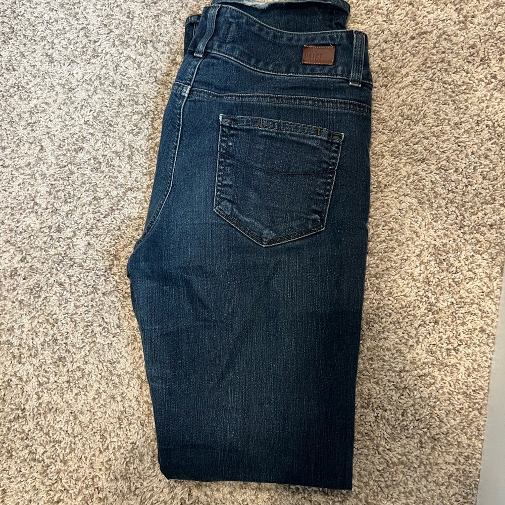 PAIGE Dark Blue Straight Jeans